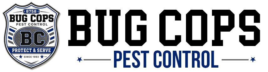 Bug Cops Pest Control Horizontal Logo
