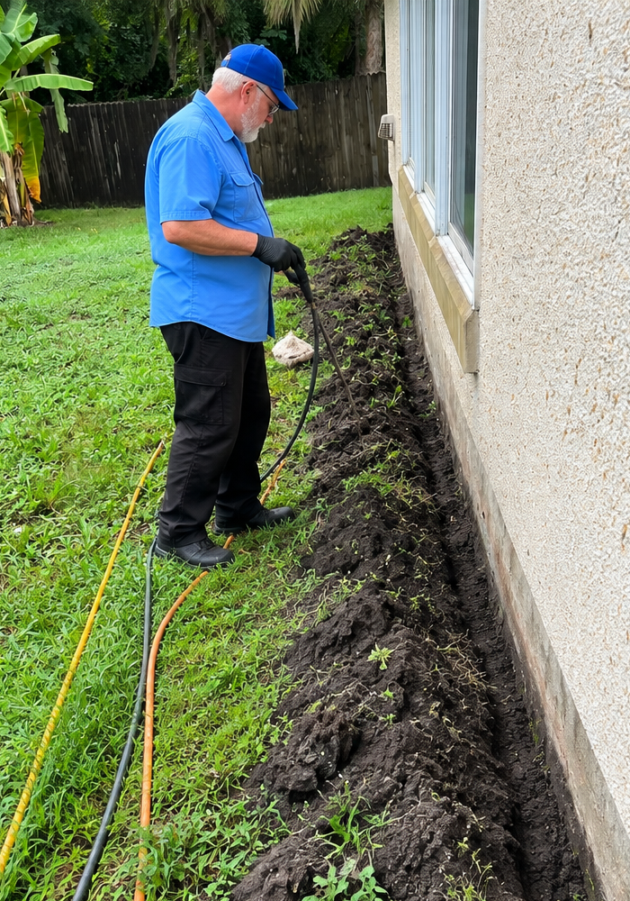 Liquid treatment for termite protection services