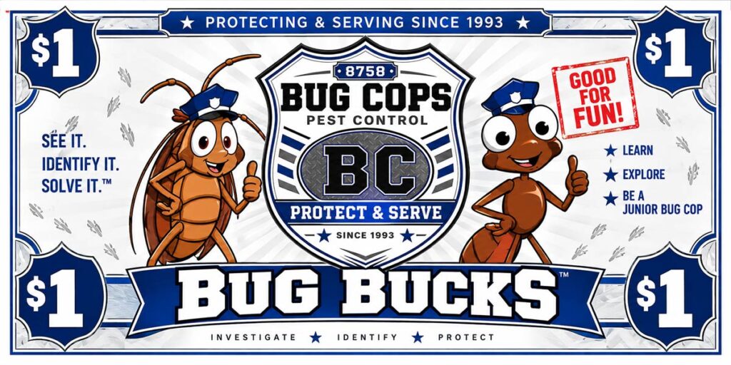Bug Bucks referral program $20 customer referral credit